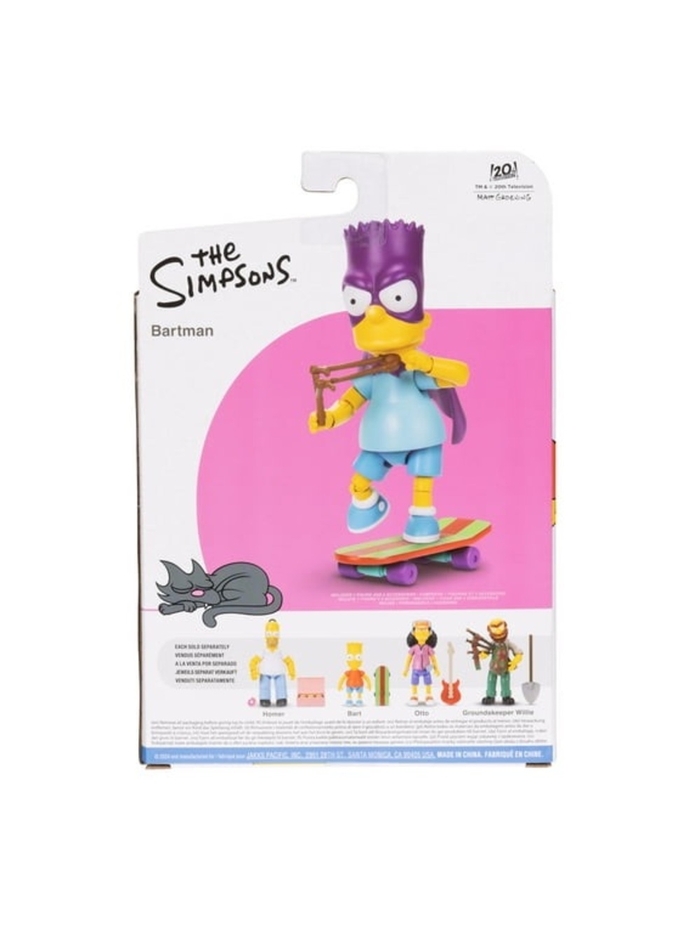 NIB The Simpsons Bartman Figure w/ Skateboard & Slingshot💎 - Picture 3 of 8